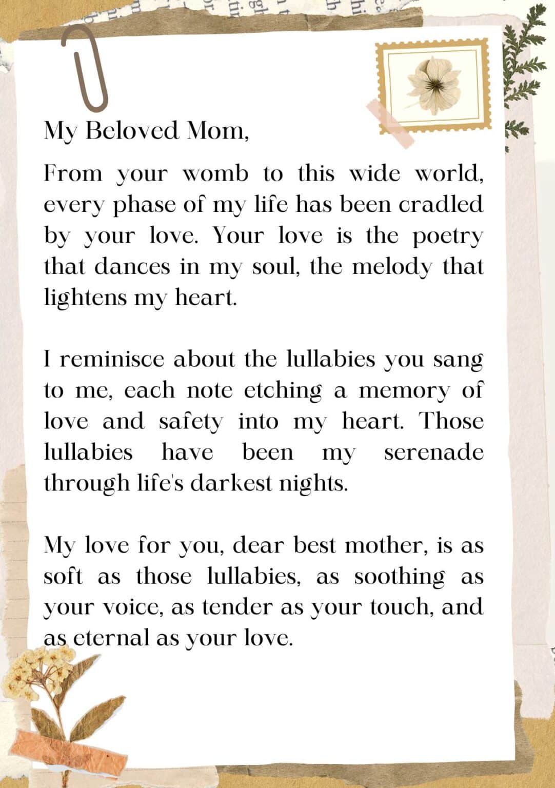 25 Heart-Touching Mom Love Letters - Lover Journal