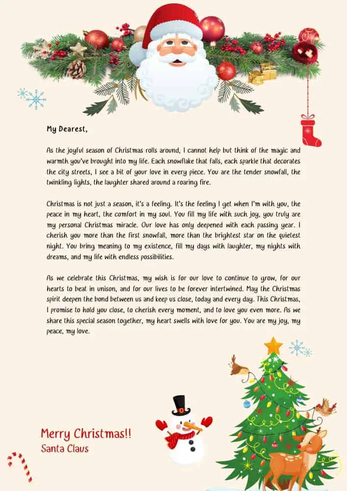 20 Love Letters For Christmas - Merry Christmas! - Lover Journal